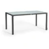 Esstisch Mit Glasplatte Granit 160 X 90 Cm