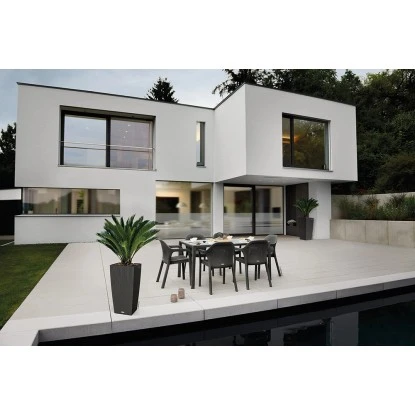 Esstisch Mit Glasplatte Granit 160 X 90 Cm – Bild 2