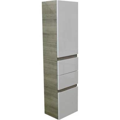 Fackelmann Hochschrank 40 Cm Piuro Graueiche-Weiß