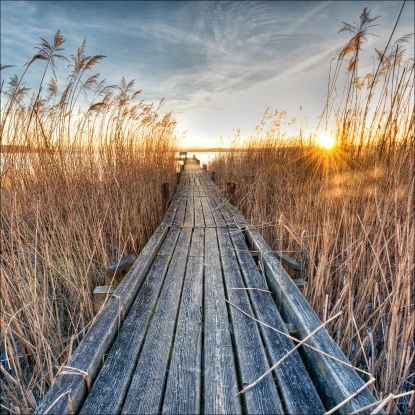 Pro-Art Glasbild Way To The Sun 50 Cm X 50 Cm X 1,3 Cm