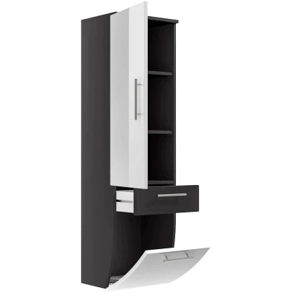 Posseik Hochschrank 40 Cm Salona Anthrazit-Weiß – Bild 3