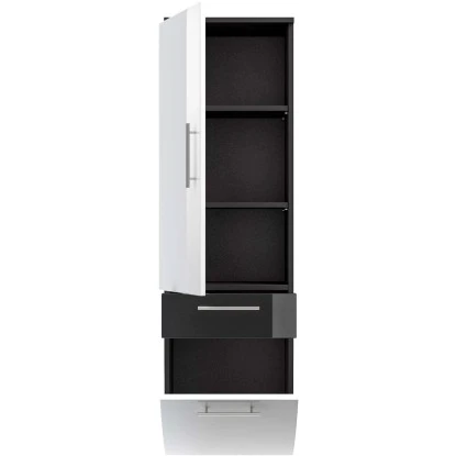 Posseik Hochschrank 40 Cm Salona Anthrazit-Weiß – Bild 4