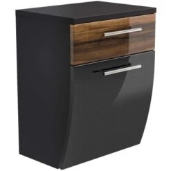 Posseik Unterschrank 40 Cm Salona Anthrazit-Walnuss