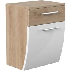 Posseik Unterschrank 40 Cm Salona Eiche Hell-Weiß