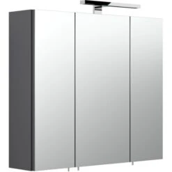 Posseik Spiegelschrank 70 Cm Salona Anthrazit