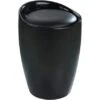 Wenko Badhocker Candy Mit Abnehmbarem Wäschesack Kunststoff 20 L Schwarz