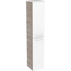 Fackelmann Hochschrank 30,5 Cm Lima Weiß-Steinesche 2-türig