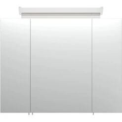 Posseik Spiegelschrank 80 Cm Weiß Hochglanz