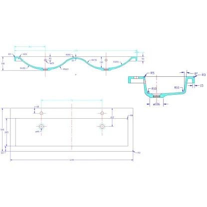 Posseik Badmöbel-Set Aurelion XL Eiche Hell Seidenglanz 4-teilig – Bild 12