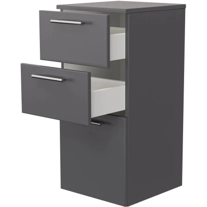 Posseik Badmöbel-Set Livono 100 Cm Anthrazit Seidenglanz 5-teilig – Bild 10