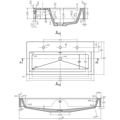 Posseik Badmöbel-Set Livono 100 Cm Weiß Hochglanz 6-teilig – Bild 14