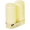Papstar Stumpenkerzen "Ivory" Mit FlachkopfØ 80 Mm X 220 Mm Elfenbein 2 Stück