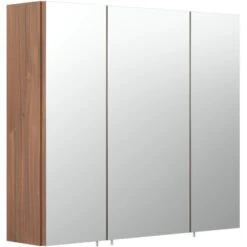 Posseik Spiegelschrank Multi-Use 70 Cm X 62 Cm Walnuss