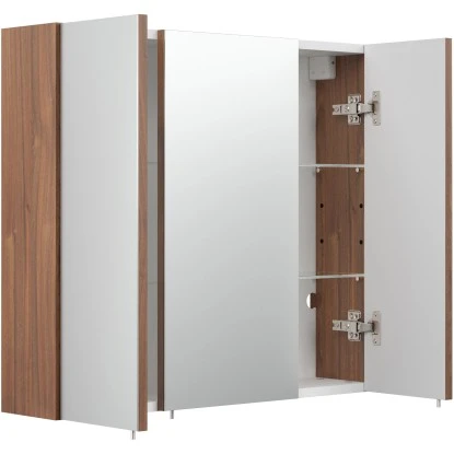 Posseik Spiegelschrank Multi-Use 70 Cm X 62 Cm Walnuss – Bild 2