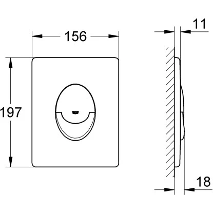 Grohe QuickFix Abdeckplatte Start Schwarz – Bild 7