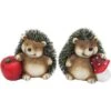 Dekofigur Igel Braun-Rot 2-fach Sortiert 14 Cm X 13 Cm X 11 Cm