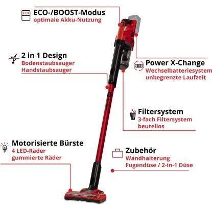 Einhell Power X-Change Akku-Staubsauger TE-SV 18 Li-Solo – Bild 3