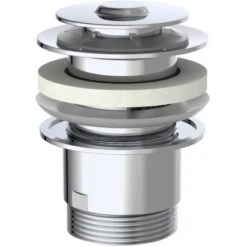 Kirchhoff Universal Pop Up Waschbecken-Ablaufgarnitur 63 Mm X 80 Mm Chrom