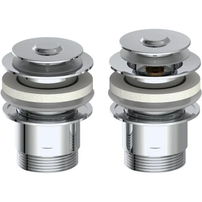 Kirchhoff Universal Pop Up Waschbecken-Ablaufgarnitur 63 Mm X 80 Mm Chrom – Bild 2