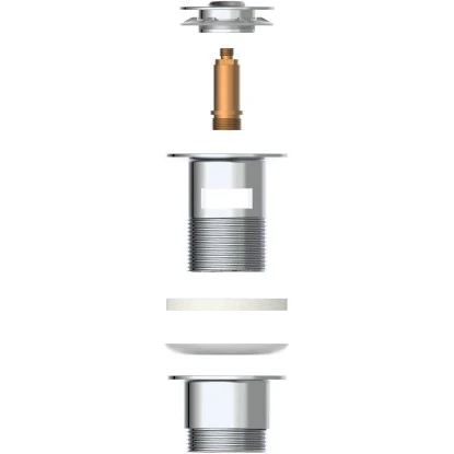 Kirchhoff Universal Pop Up Waschbecken-Ablaufgarnitur 63 Mm X 80 Mm Chrom – Bild 3