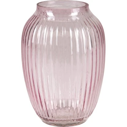 Vase Blush Bordeaux Glas 21 Cm Ø 15 Cm Helllila