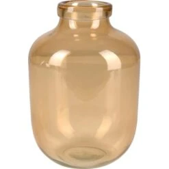 Vase Safari Lodge Glas 22 Cm X Ø 16 Cm Gelb