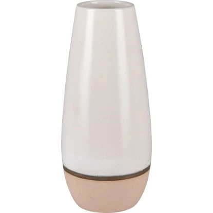 Vase Desert Flower Keramik 23,6 Cm X Ø 10,9 Cm Weiß