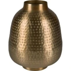Vase Safari Lodge Aluminium 27 Cm X Ø 22 CmGold