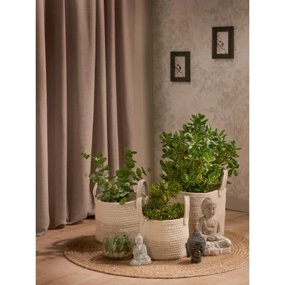 Aufbewahrungskorb Minimalist Zen 28 Cm X Ø 32 Cm Beige – Bild 2