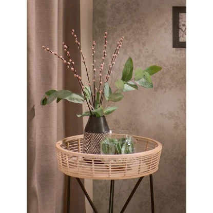 Kunstpflanze Bonsai Im Glas Minimalist Zen 13,5 Cm X Ø 16 Cm – Bild 2