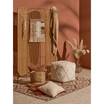 Pouf Desert Flower 42 Cm X 48 Cm X 48 Cm Weiß – Bild 2