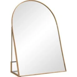 Standspiegel Blush Bordeaux Metall Gold