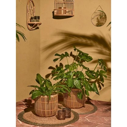 Aufbewahrungskorb Safari Lodge Bambus 40 Cm X Ø 37 Cm – Bild 2