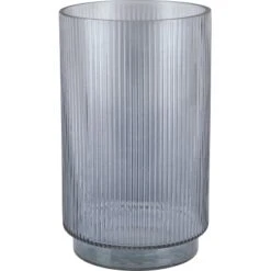 Vase Minimalist Zen Glas 25 Cm X Ă 15 Cm Grau