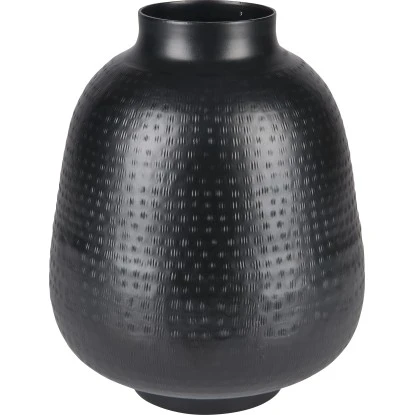 Vase Minimalist Zen Glas 27 Cm X Ø 22 Cm Schwarz