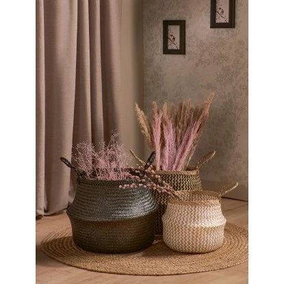 Aufbewahrungskorb Minimalist Zen 35 Cm X Ø 39 Cm Schwarz – Bild 2