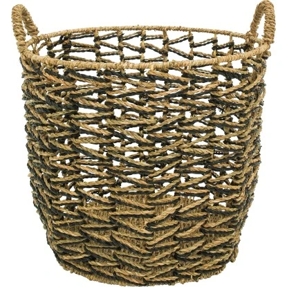 Aufbewahrungskorb Seegras Ancient Secrets Ø 33 Cm H: 33 Cm