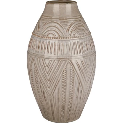 Vase Ancient Secrets 32,5 Cm X Ø 19,4 Cm Beige