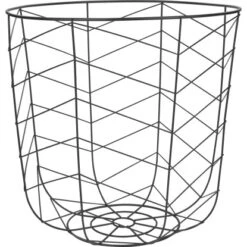 Aufbewahrungskorb Dark Wonder Metall Ø 40 Cm H: 40 Cm Schwarz