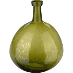 Vase Ancient Secrets 13,5 Cm X 9 Cm X 9 Cm Off-White Mit Braun