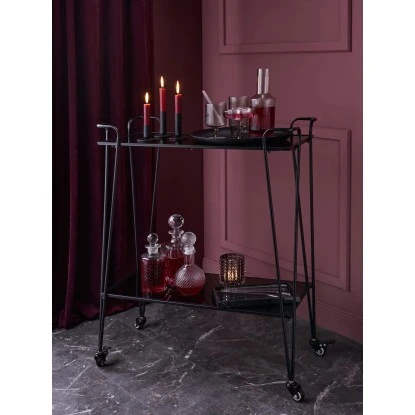 Platte Rund Ø 34 Cm X 2,5 Cm Schwarz – Bild 3