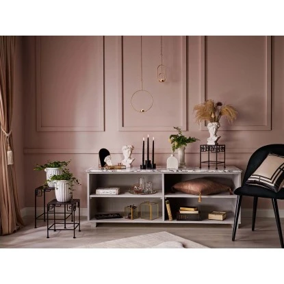 Porzellanvase Modern Antique 15 Cm X 13 Cm X 23,5 Cm Weiß – Bild 3