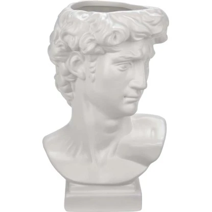 Porzellanvase Modern Antique 15 Cm X 13 Cm X 23,5 Cm Weiß