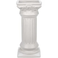 Porzellanvase Modern Antique Ø 11,5 Cm X 25,7 Cm Weiß