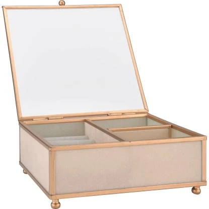 Schmuckbox Modern Antique 6 Cm X 15 Cm X 15 Cm Beige – Bild 2
