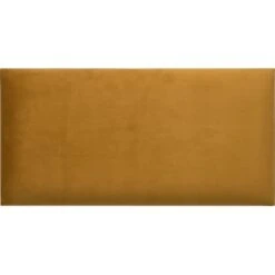 Wandkissen Rechteck 60 Cm X 30 Cm Gelb Samt