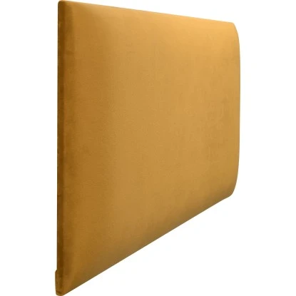 Wandkissen Rechteck 60 Cm X 30 Cm Gelb Samt – Bild 2