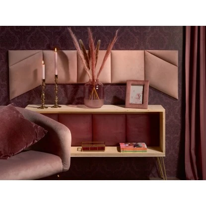 Wandkissen Rechteck 60 Cm X 30 Cm Beere Samt – Bild 8