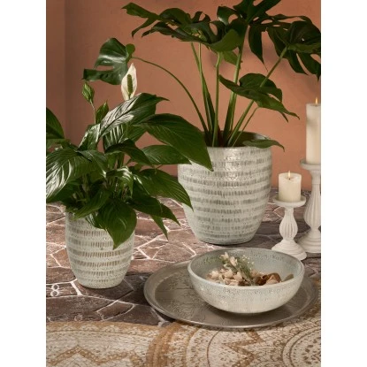 Pflanztopf Natural Summer Ø 19 Cm X 23 Cm Grau – Bild 3