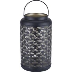 Laterne Glam Forest Schwarz Ø 15 Cm X 26 Cm